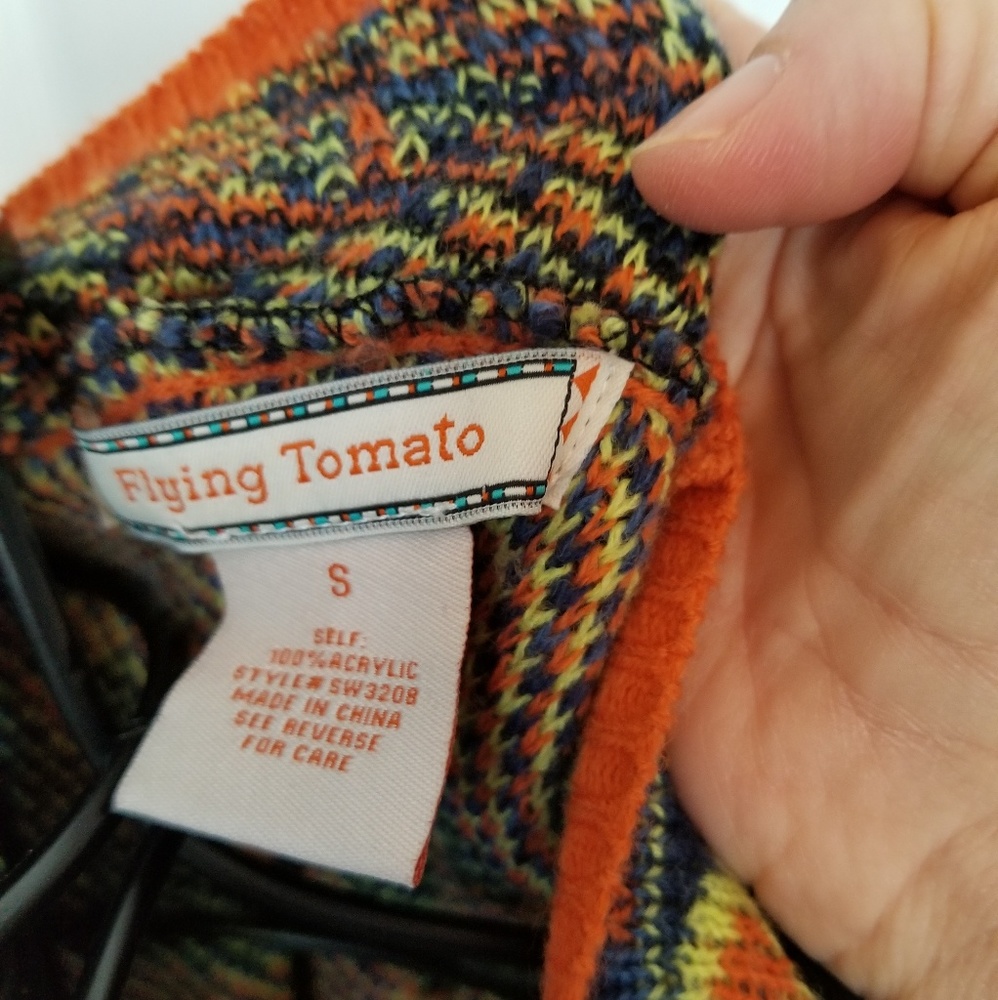 Flying Tomato cardingan sweater - Picture 2 of 5